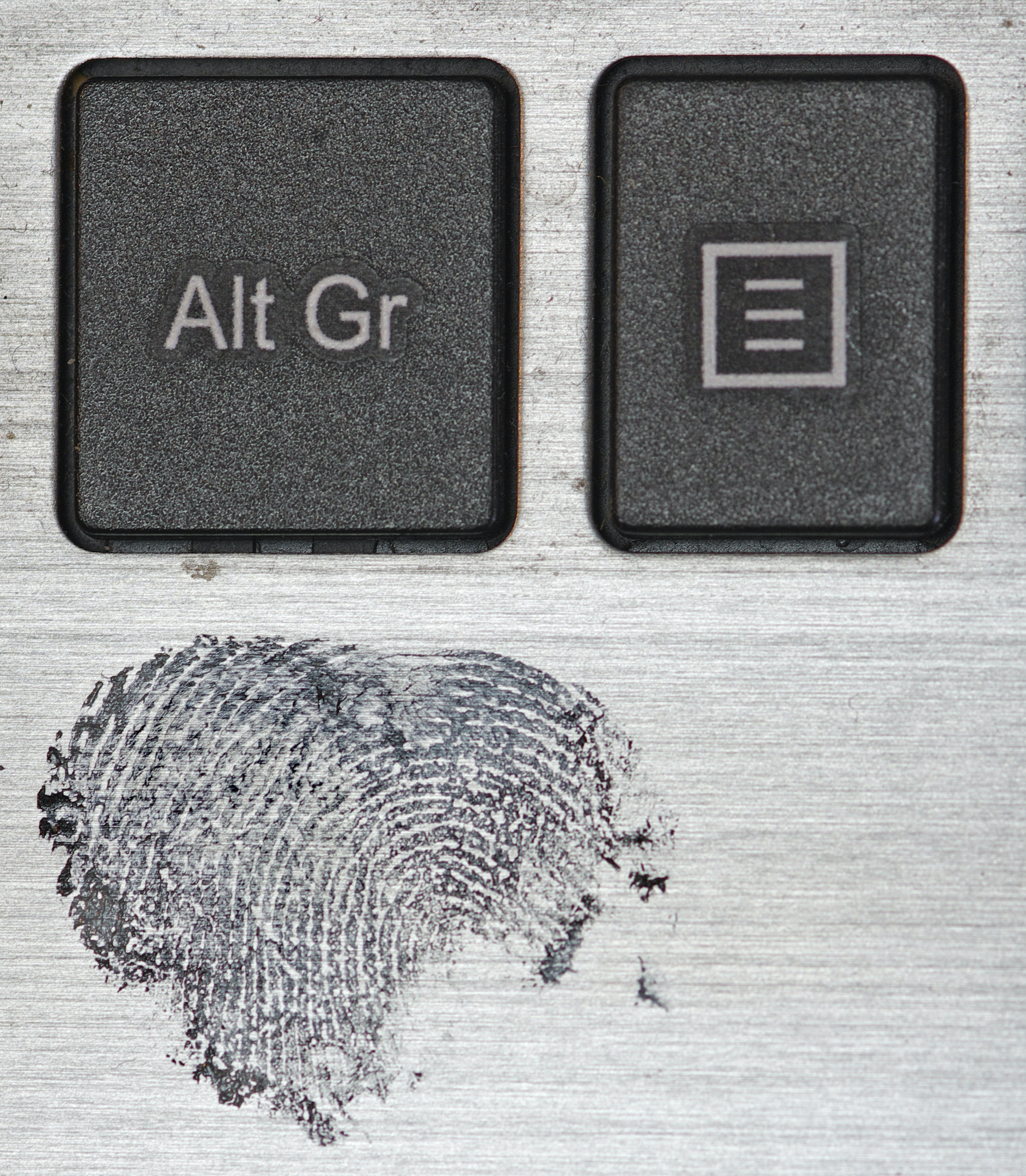 Immo Wegmann "fingerprint on a Labtop surface"